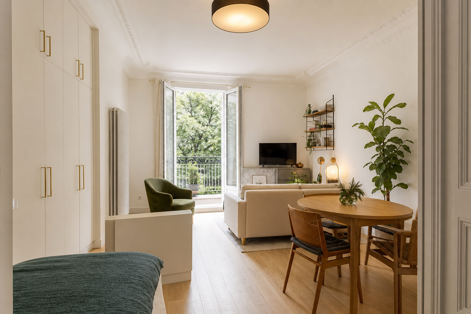 Appartement rénové après AMO sortie passoire — studio Clermont-Ferrand